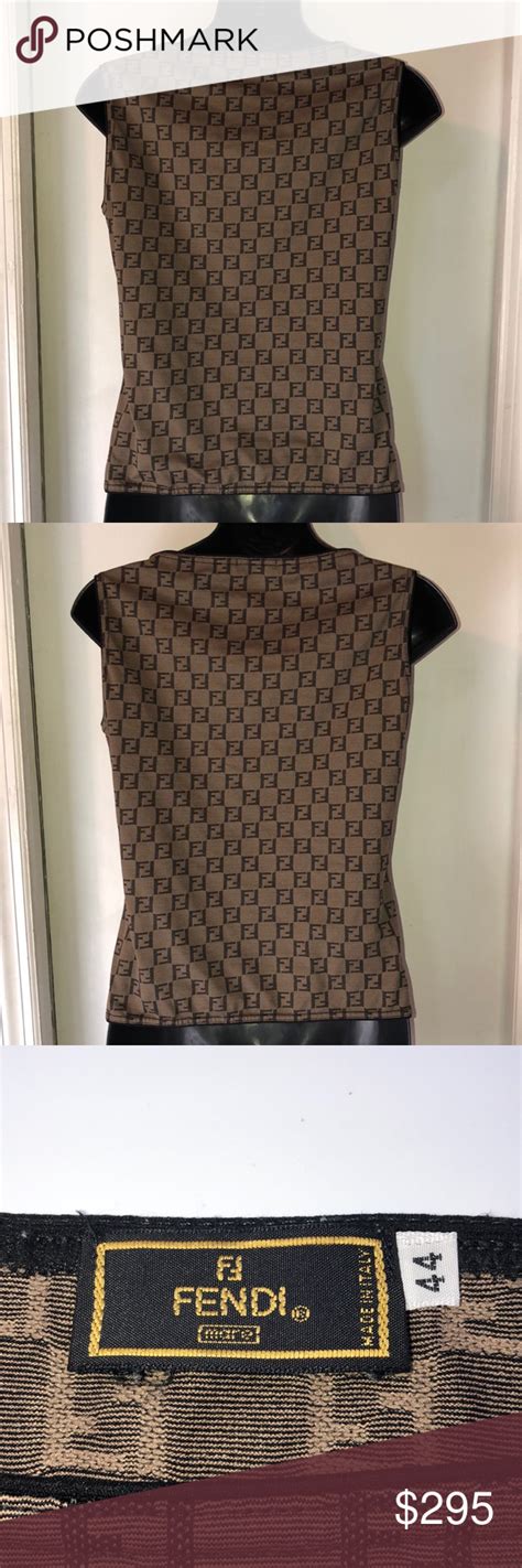 fendi tank top|genuine fendi tops.